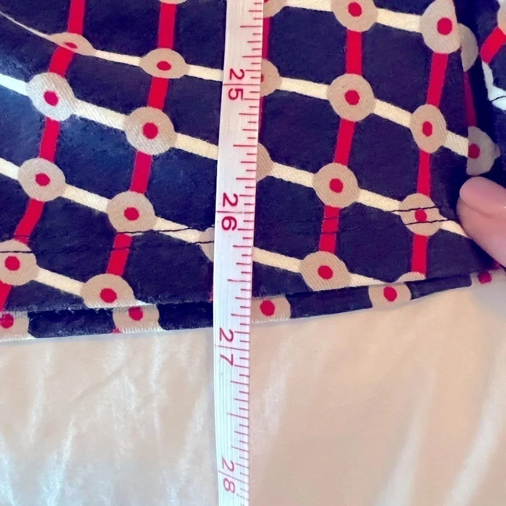 Talbots Crossover‎ Top Navy Red Beige Nautical Size XL - Picture 8 of 8